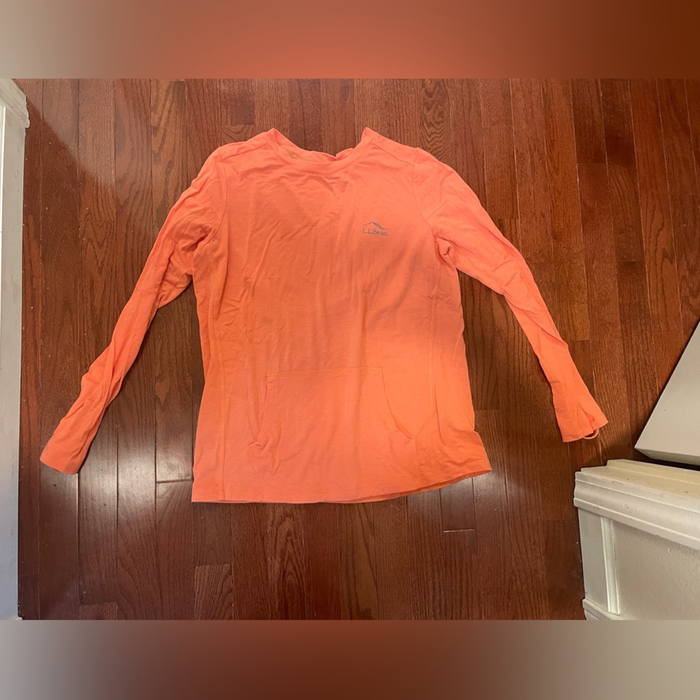 L.L. Bean Women's Coral Long Sleeve Top